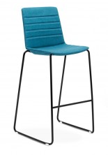 Jubel Sled Stool. Fully Upholstered With Stitching Detail